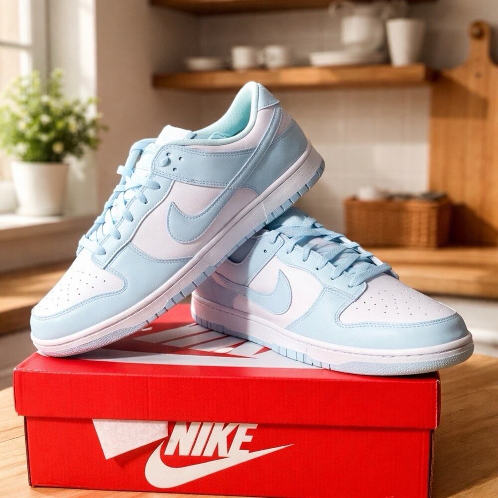 Nike Dunk Low Shoes Glacier Blue White DV0833-104 Mens Size 13 NEW